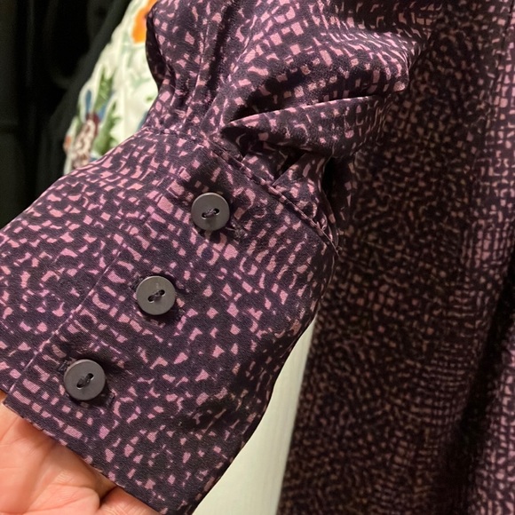 Prologue Purple Ruched Dolman Sleeve Sweater Dress - Picture 5 of 8